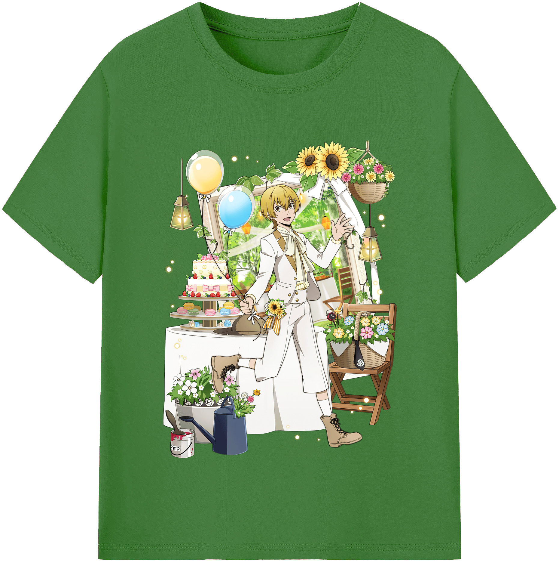 （画像用） 文豪ストレイドッグス Bungo Stray Dogs レディースカジュアルプリントTシャツ（綿100％）